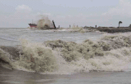 Local warning signal 4 for maritime ports; tidal surge forecast