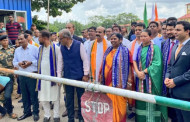 Tripura union minister Pratima Bhoumik receives first cargo consignment from Bangladesh