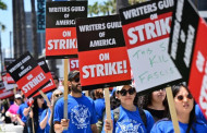 Picket lines in Hollywood as writers go on strike