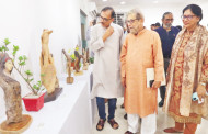 Driftwood art exhibition by sculptor AA Rasha inaugurated in Dhaka's Dhanmondi