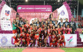 Nation overflows with joy after women’s success in SAFF