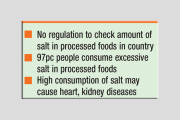 High intake of salt affects public health