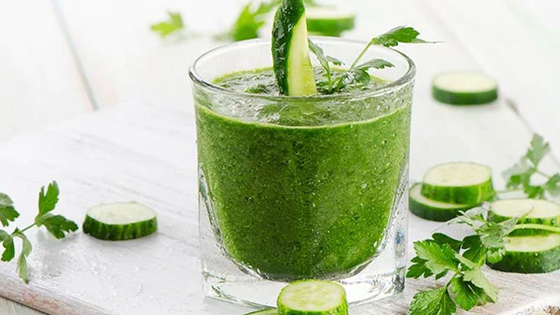 How to make cucumber, coriander juice