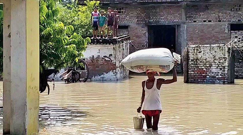 Assam flood waters recede