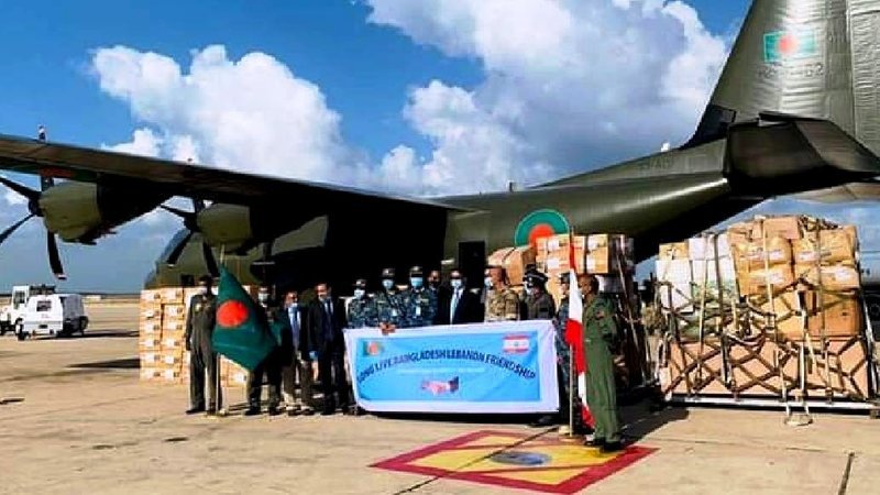 Emergency supplies from Bangladesh reach Beirut