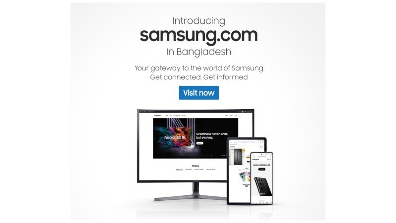 Samsung's official website launched in Bangladesh