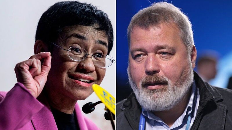 Journalists Maria Ressa and Dmitry Muratov win Nobel Peace Prize