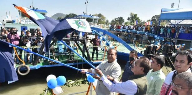 Assam CM Himanta Biswa Sarma flags off 4 World Bank-funded catamaran vessels in Guwahati