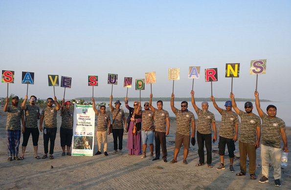 Environmentalists observe climate strike in Sundarbans