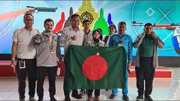 Shooter Nafisa wins bronze in Indonesia