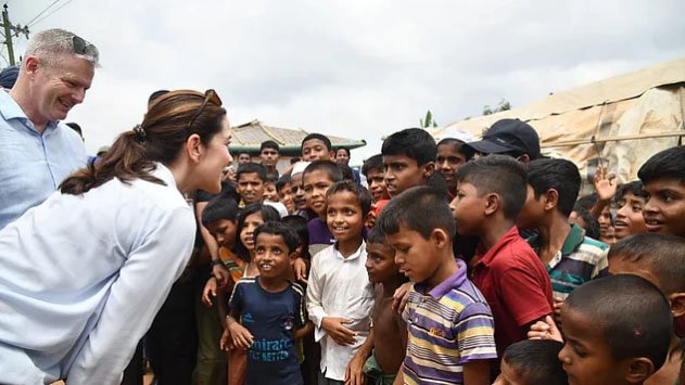 Denmark crown princess visits Rohingya camps in Ukhiya