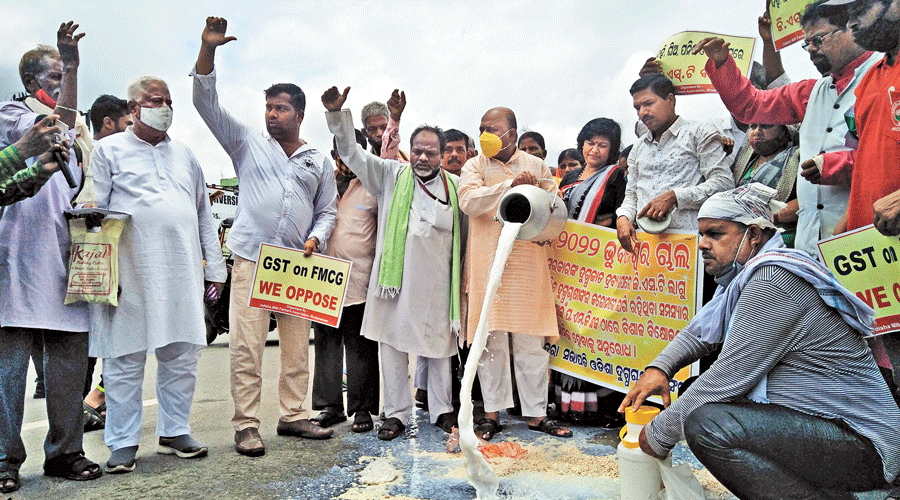 Odisha: Milk farmers demand rollback of GST on dairy products