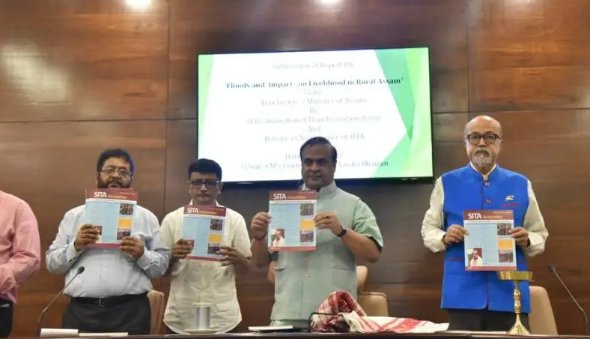 Assam CM releases flood report prepared by Cotton University and SITA