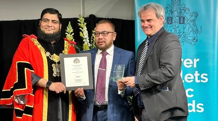 Writer, Journalist and Organizer Jahedi Karol received Tower Hamlets Council’s Civic Award