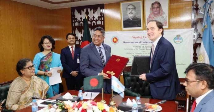 Bangladesh, Argentina sign maiden MoU for agricultural cooperation