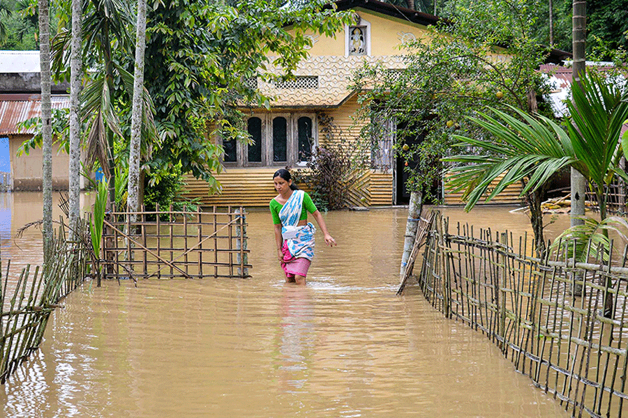 Assam’s flood situation remains grim with over 4 lakh people reeling under deluge in several districts