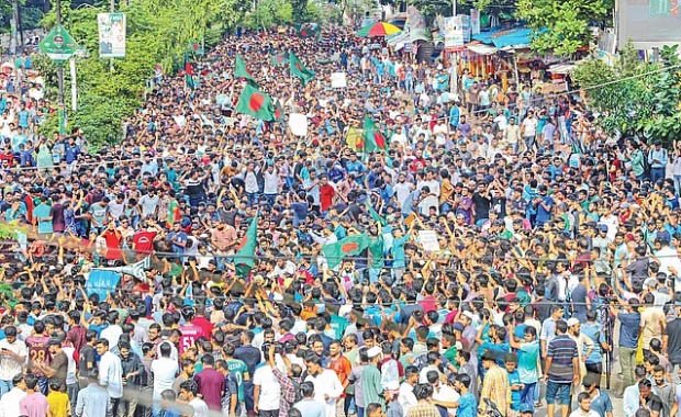 Why is the government making the quota protestors their opponents?